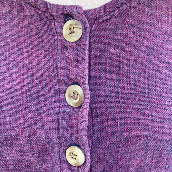 vintage 1990s maroon dress by El Huarache - Picture 9 of 9